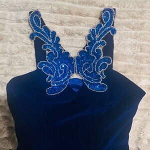 Vintage Zum Zum Royal Blue Sequin Dress